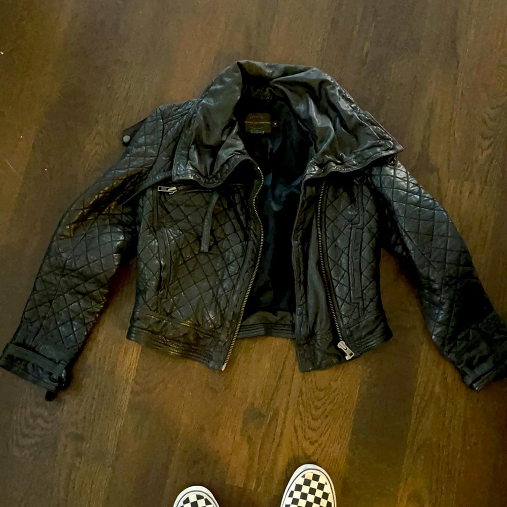 French connection leather jacket